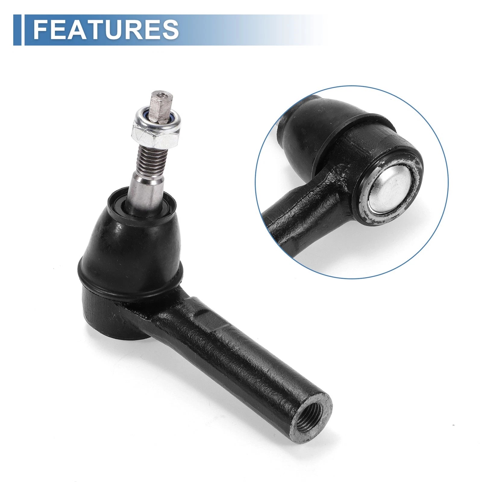 2X Front Outer Tie Rod End Links for Chevrolet Camaro (2012–2015) V6 3.6L