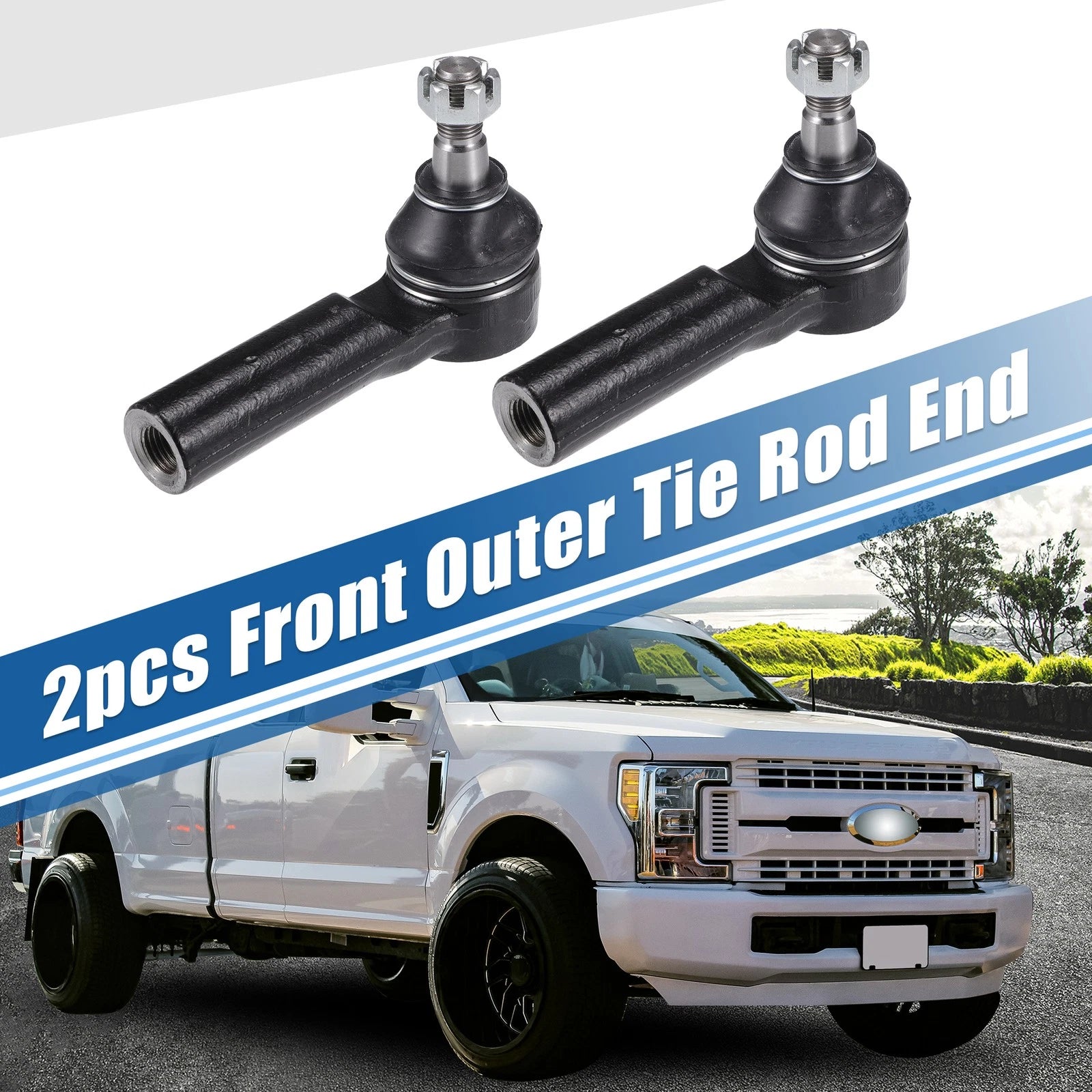2X Front Outer Tie Rod End Links Kit for Ford Escape (2005–2007) No. ES800846