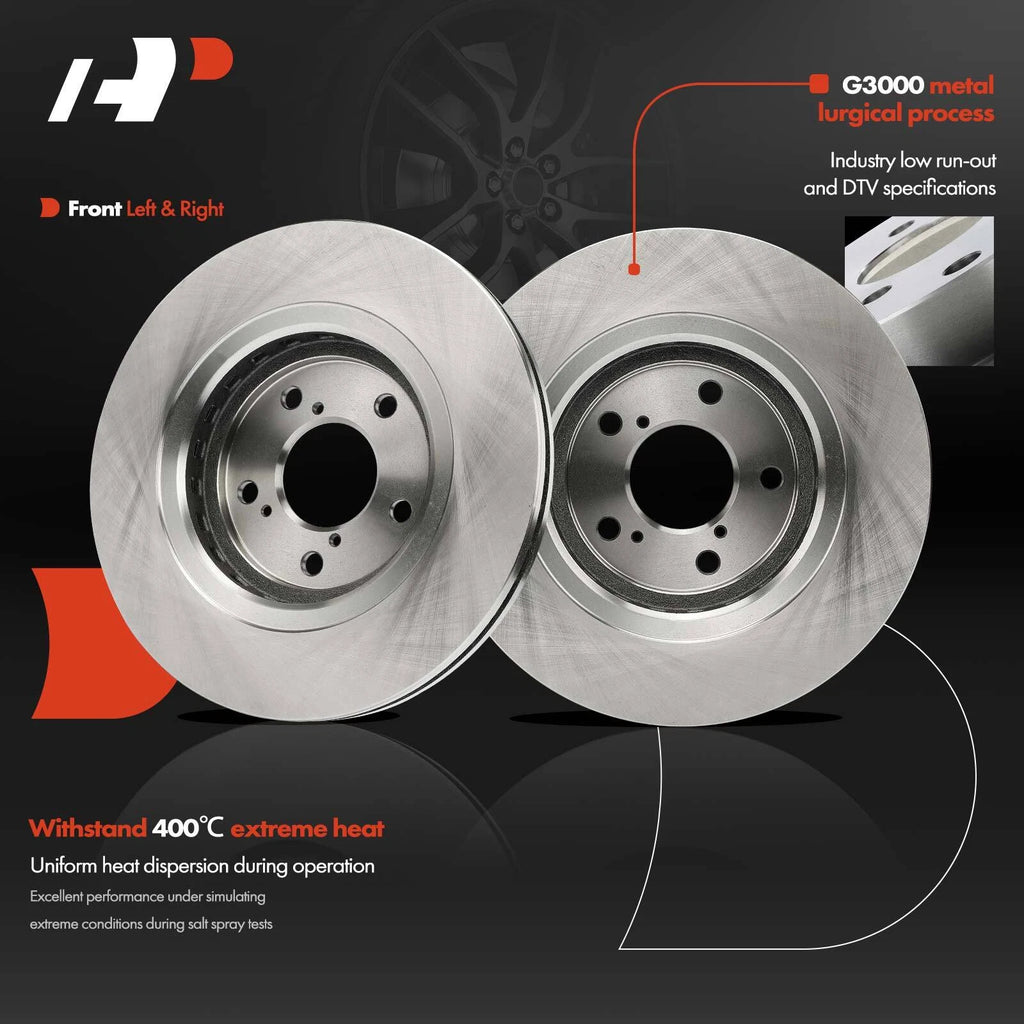 Front Disc Brake Rotors for Honda Pilot (2016–2022) Odyssey (2015–2023)