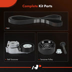 3X Serpentine Belt Drive Component Kit for Jeep Grand Cherokee (1999–2004)