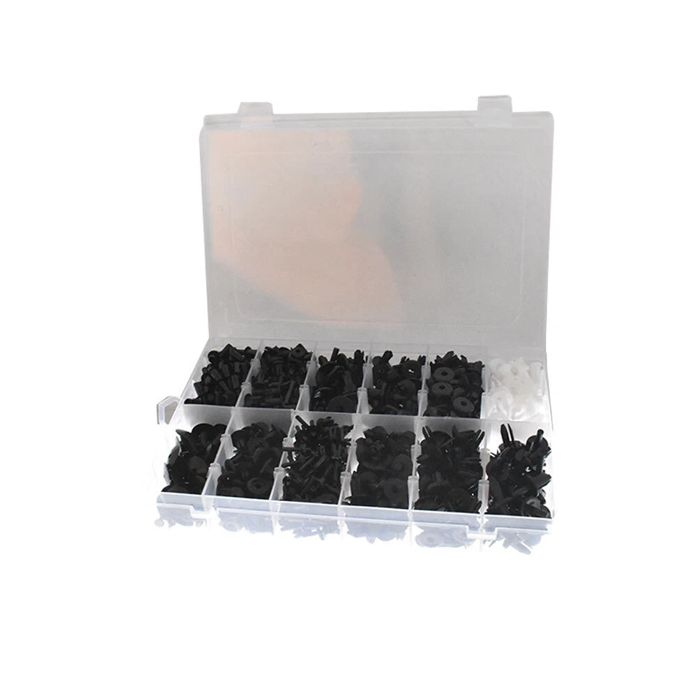 Set of 690 Push Pin Rivets for Automotive Trim Clips