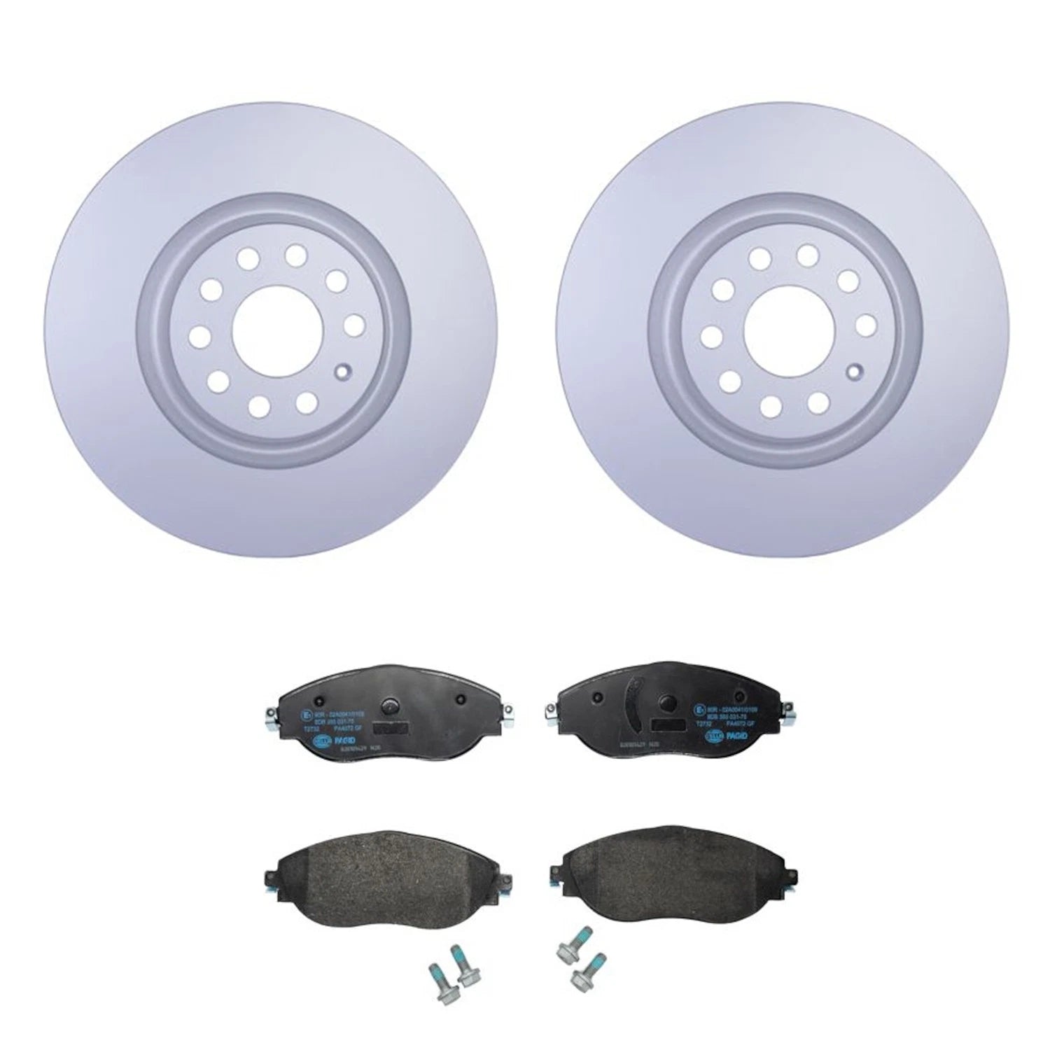 Front Rotors Low-Met Disc Brake Pad Kit for Audi Q3 Arteon GTI Tiguan (2011–2023)