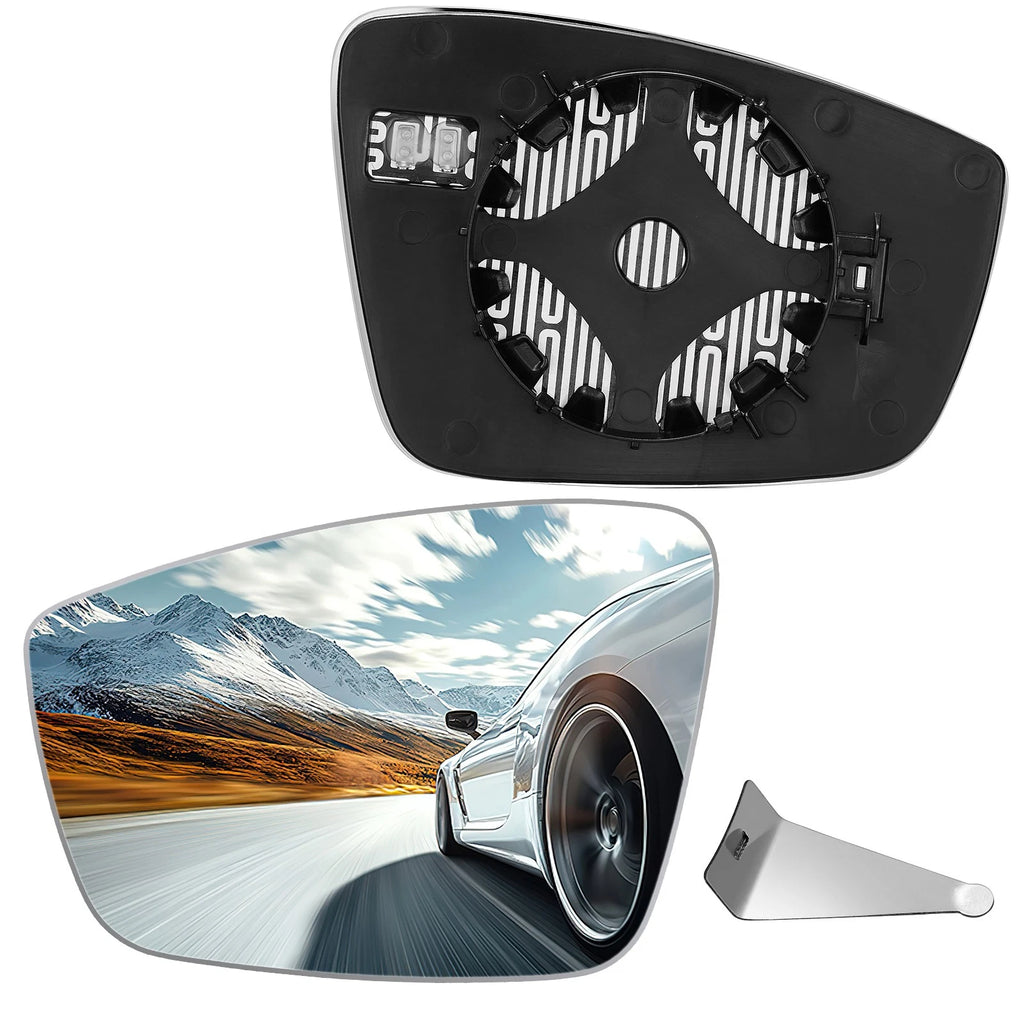 Side Mirror Glass for VW Passat (2012–2015) Power Heated Left