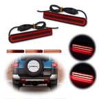 3X Sequential Red LED Brake Tail Foglight Kit for Toyota FJ Cruiser (2007–2014)