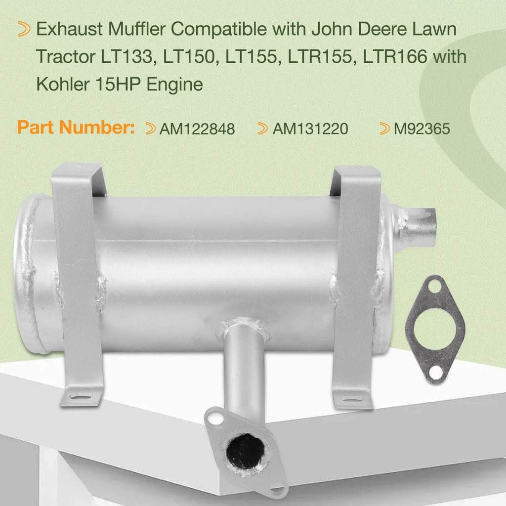 Exhaust Muffler Silencer for John Deere LT133 (1997-2002)