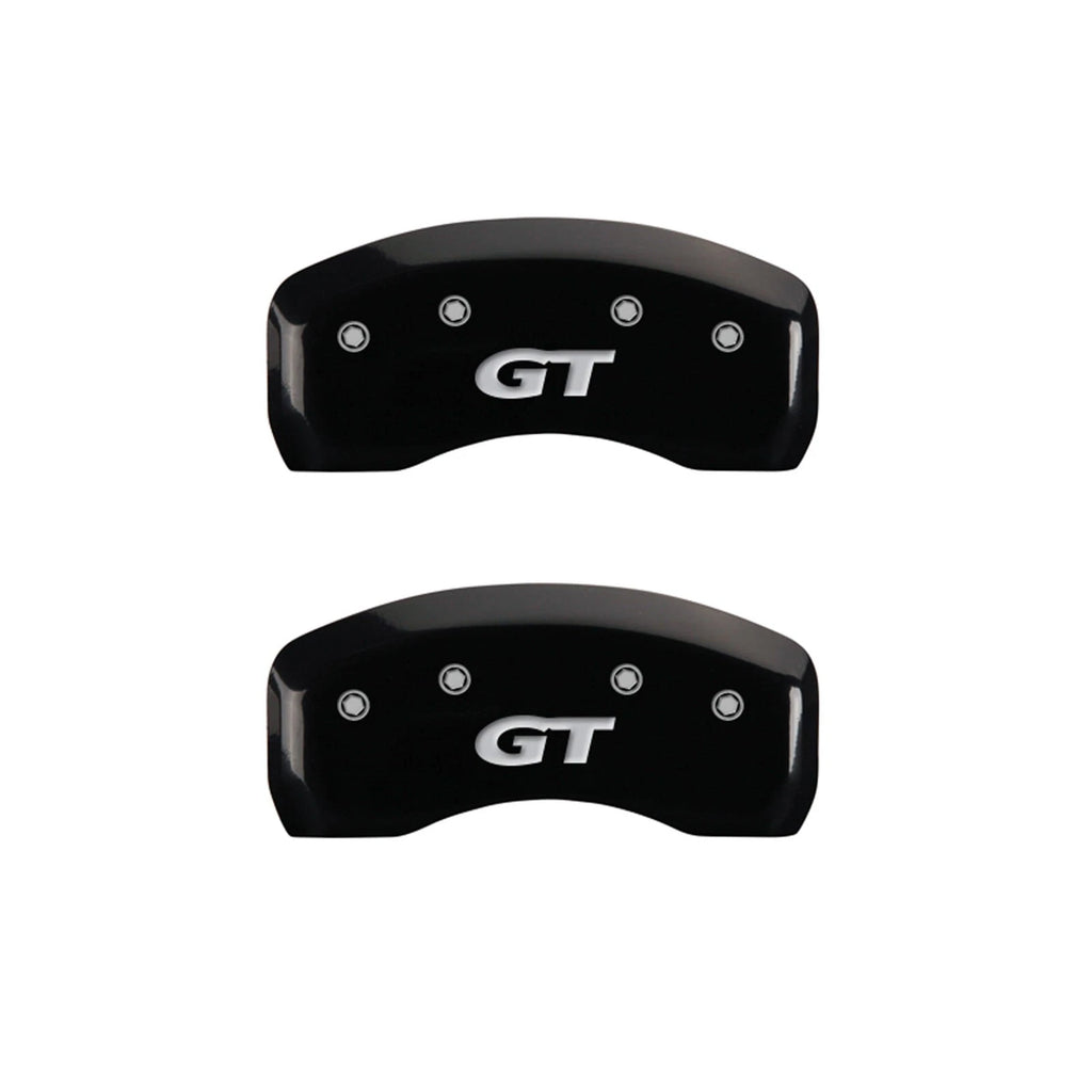Front and Rear Black GT Brake Caliper Covers for 1997–1998 Ford Mustang