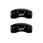 Front and Rear Black GT Brake Caliper Covers for 1997–1998 Ford Mustang