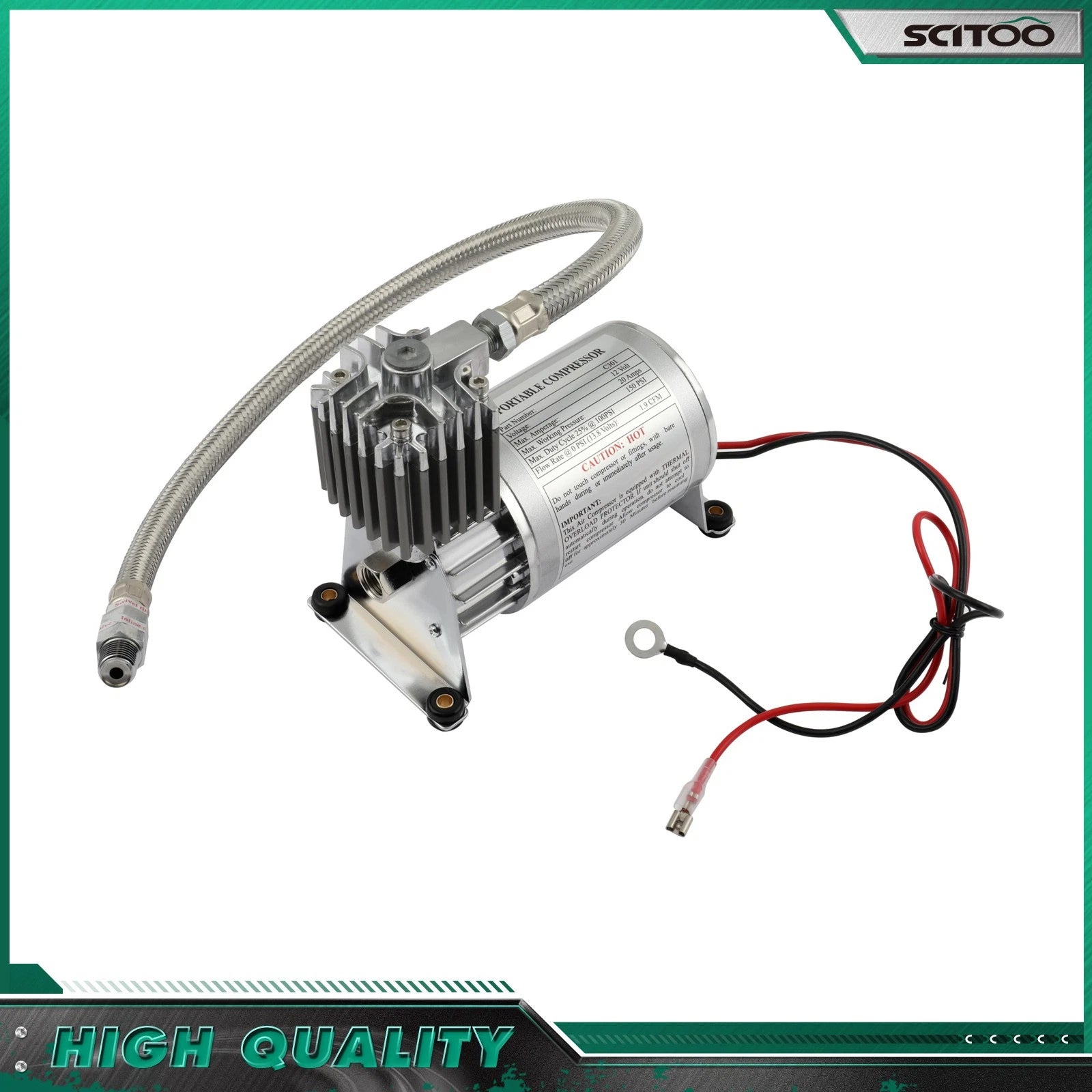 Air Horn Compressor Kit 150PSI 12V for Van Truck Car Boat (Universal)