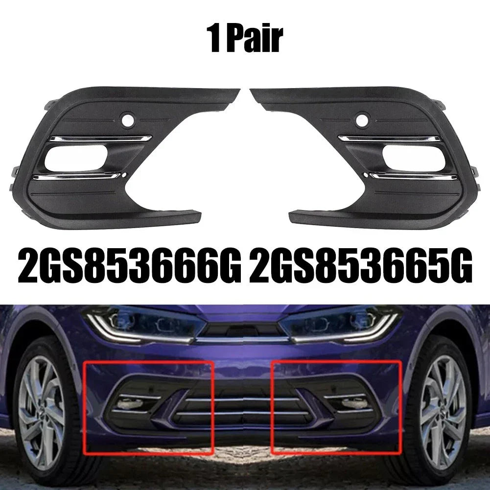2 x Chrome Front Bumper Fog Light Frame Cover for 2GS (2021–2023)