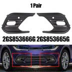 2 x Chrome Front Bumper Fog Light Frame Cover for 2GS (2021–2023)