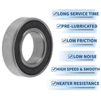 Deep Groove Ball Bearings 10x19x5mm for Various Applications (6800VV)