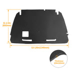 Hood Insulation Pad for Dodge Dakota (1997–2004) 1/2" with Clips