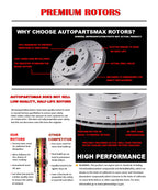 Front Drill Brake Rotors & Ceramic Pads for Dodge Ram 1500 (2006-2018)