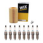 Wix Engine Oil Filter & Denso 8 Iridium TT Spark Plugs for LS600h (2016)