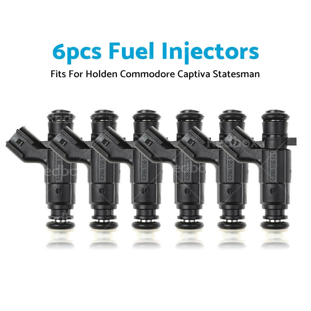 Set of 6 Fuel Injectors for Holden Commodore VZ VE Captiva Rodeo (2004–2017)