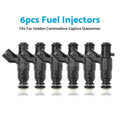 Set of 6 Fuel Injectors for Holden Commodore VZ VE Captiva Rodeo (2004–2017)