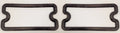 Front Parking Light Lens Gaskets Replacement for Chevy Pickup (1967–1968)