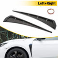 2Pcs Carbon Fiber Side Fender Vent Air Wing Cover Trim for Universal Fit