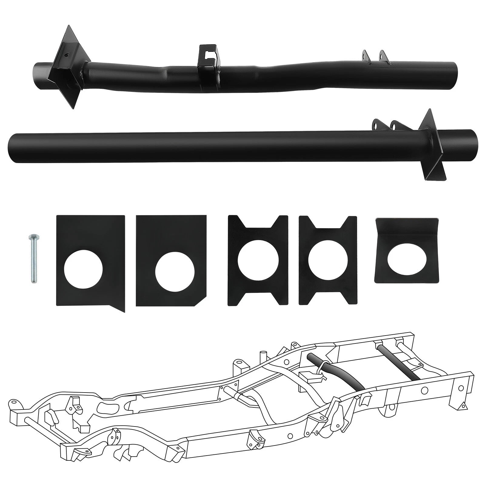 Rear Tank Support Upper Shock Mount Crossmember for Chevy Silverado (1999–2006)
