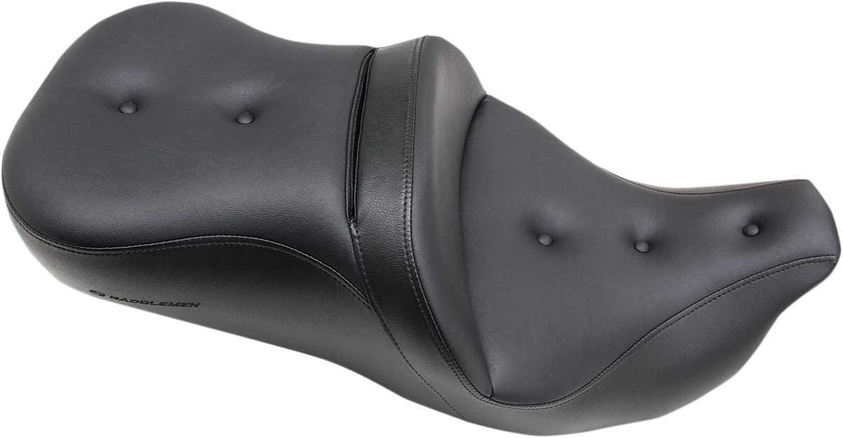 SADDLEMEN Pillow-Top Roadsofa Seat with Backrest for FLH/FLT (2008–2024)