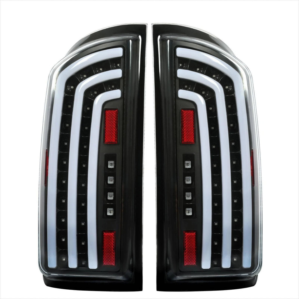 LED Tube Bar Clear Tail Lights for Dodge Ram 1500 2500 3500 (2007–2009)