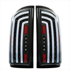 LED Tube Bar Clear Tail Lights for Dodge Ram 1500 2500 3500 (2007–2009)