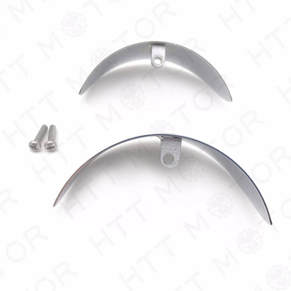 Chrome Turn Signal Visors for Harley FXRT (1986–1992), FLST (1986–1990), FLSTC (1988–later)