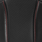 Black Front Rider Backrest for Harley Touring Road King Glide (2009-2023)
