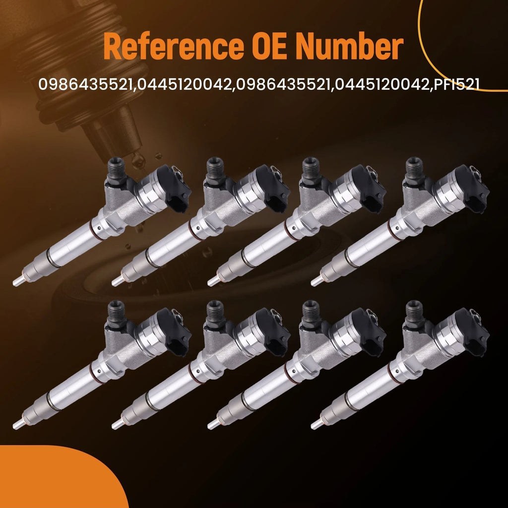 8PCS Diesel Fuel Injector for Chevrolet Silverado 2006–2007 LBZ Duramax 6.6L