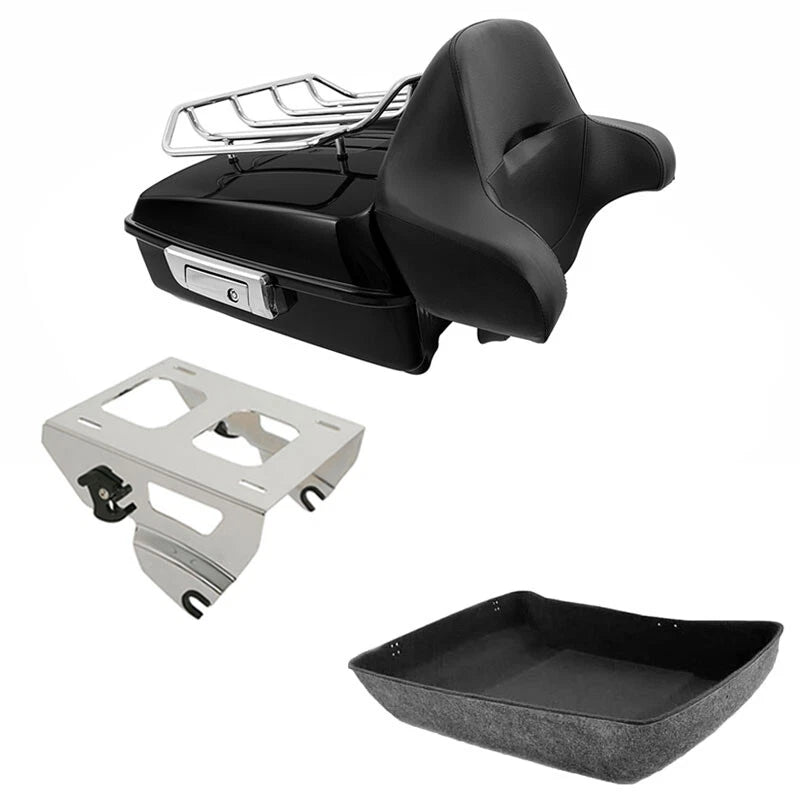 Chopped Trunk Solo Mount Rack for Harley Touring Road King Street Glide (2014–2026)