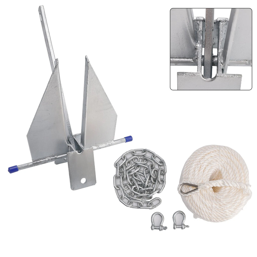 Steel Slide Anchor Kit for Boat (8 lbs)