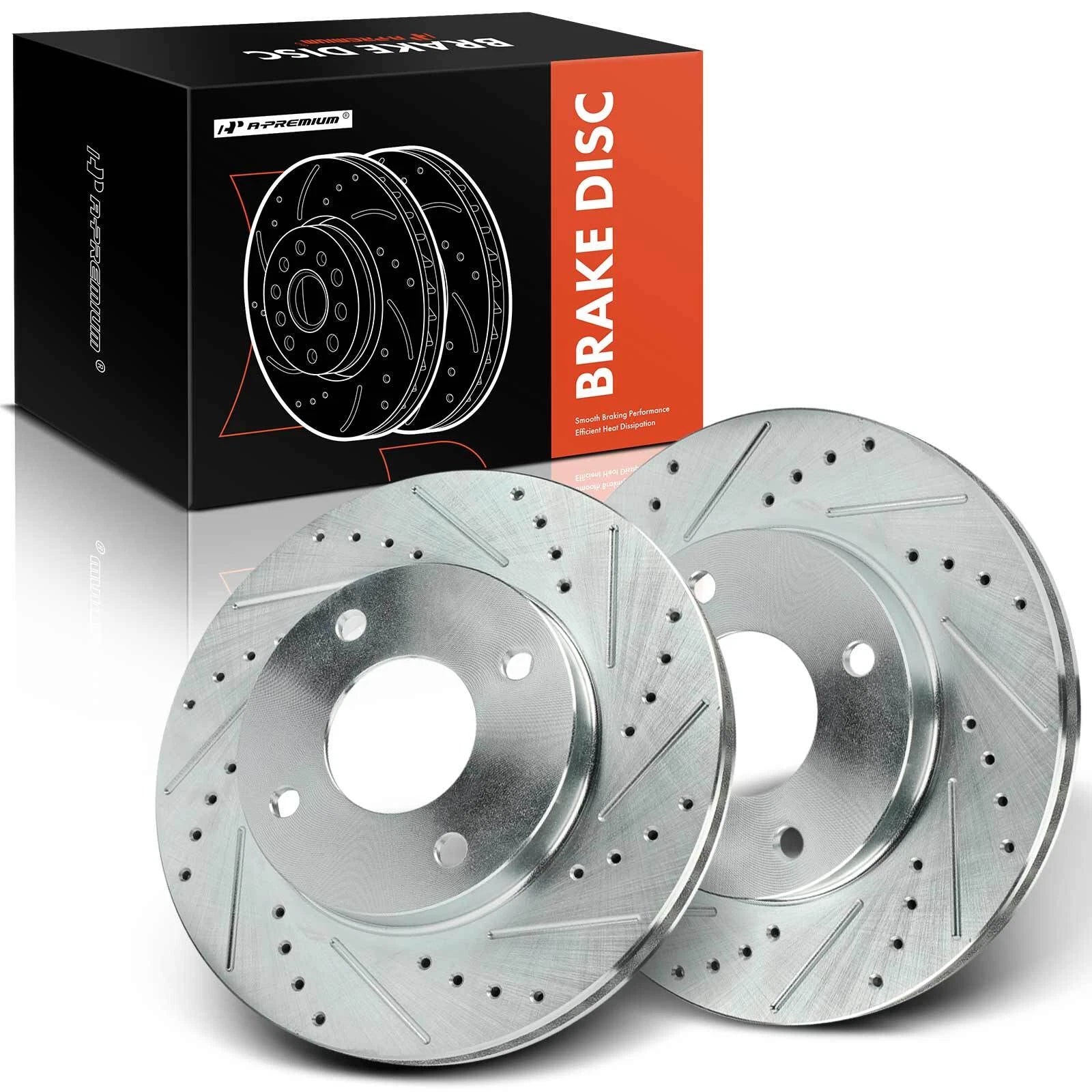 Front Drilled Brake Rotors for Nissan Versa (2009–2011)