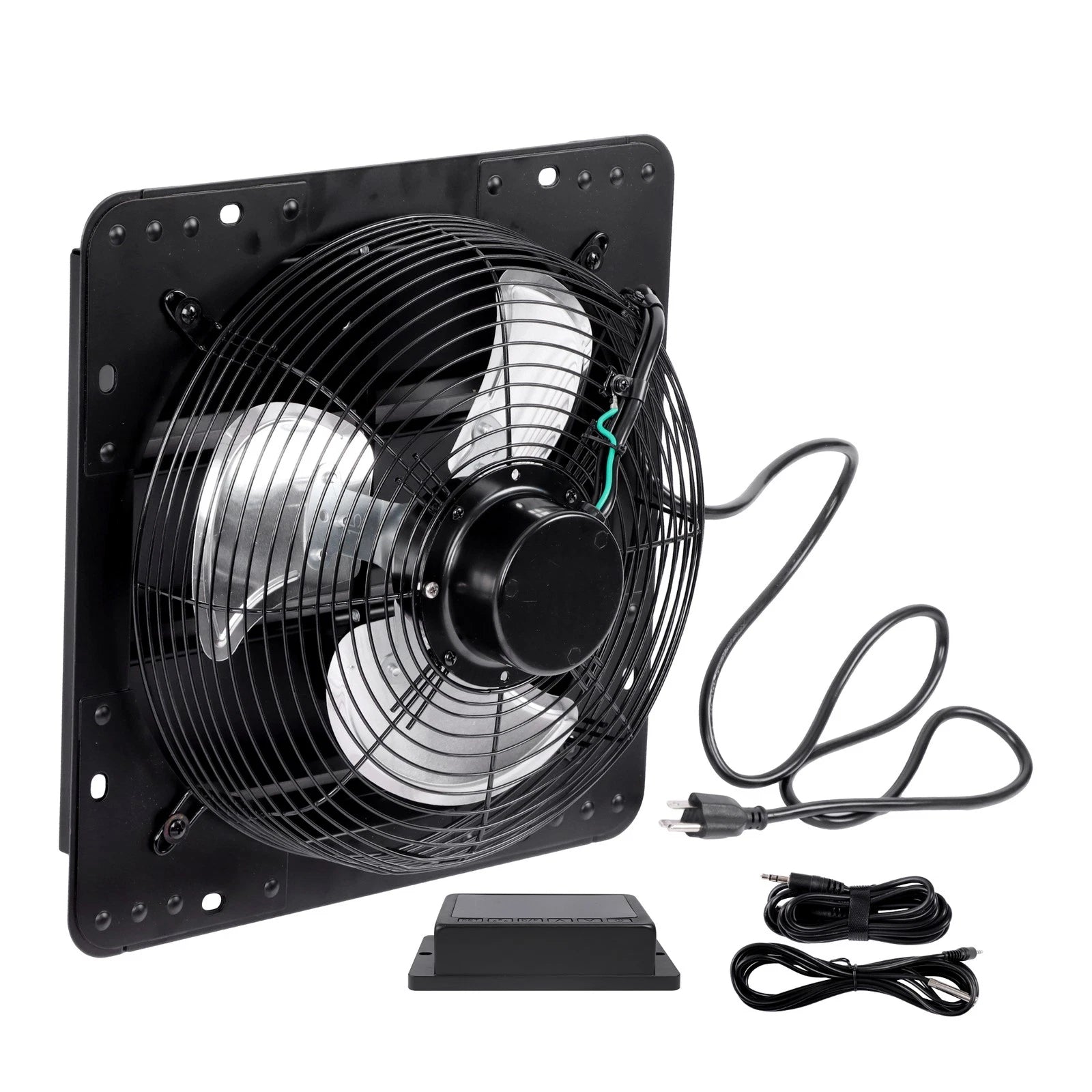 High-Speed 12'' Shutter Wall-Mount Attic Exhaust Fan 1600RPM 900CFM