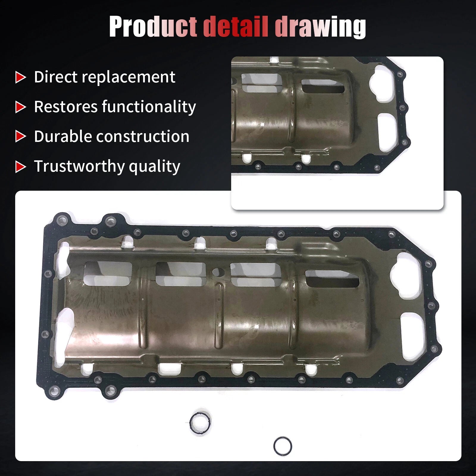 Oil Pan Gasket for Chrysler 300 Dodge Charger Jeep Grand Cherokee (2005–2016)