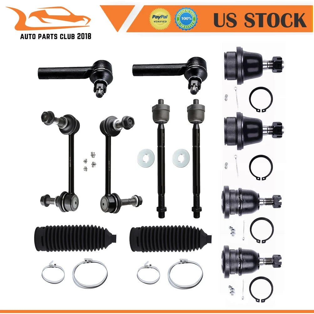 Set of 2 Front Tie Rod Ball Joints for Toyota Tacoma (2005–2015)
