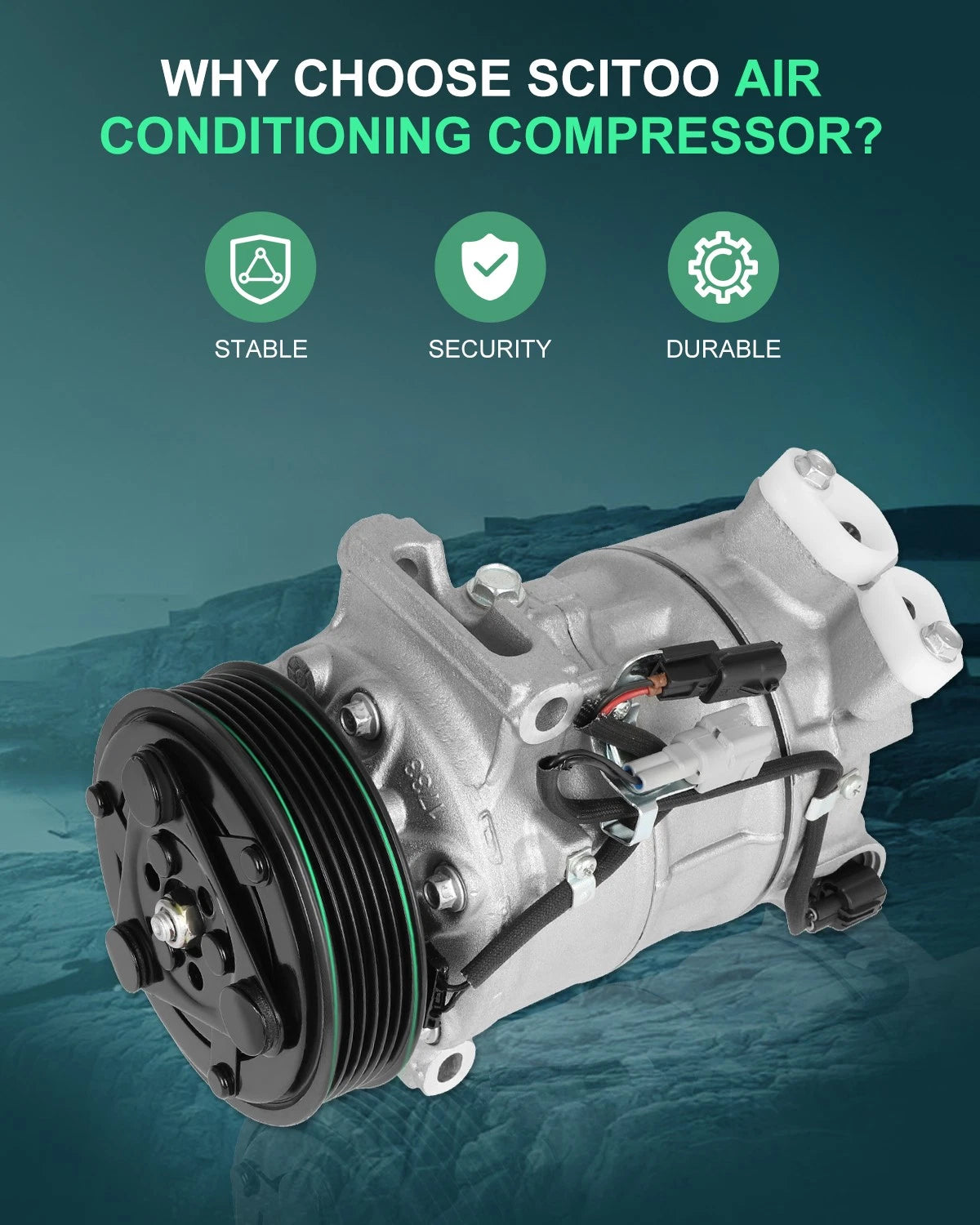 A/C Compressor CO 29072C for Nissan Sentra Tsuru (2013–2019)