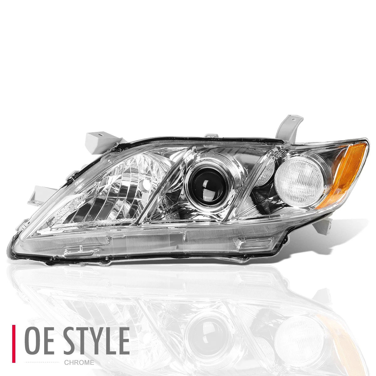 Chrome Amber Signal Projector Headlight for Toyota Camry (2007–2009)