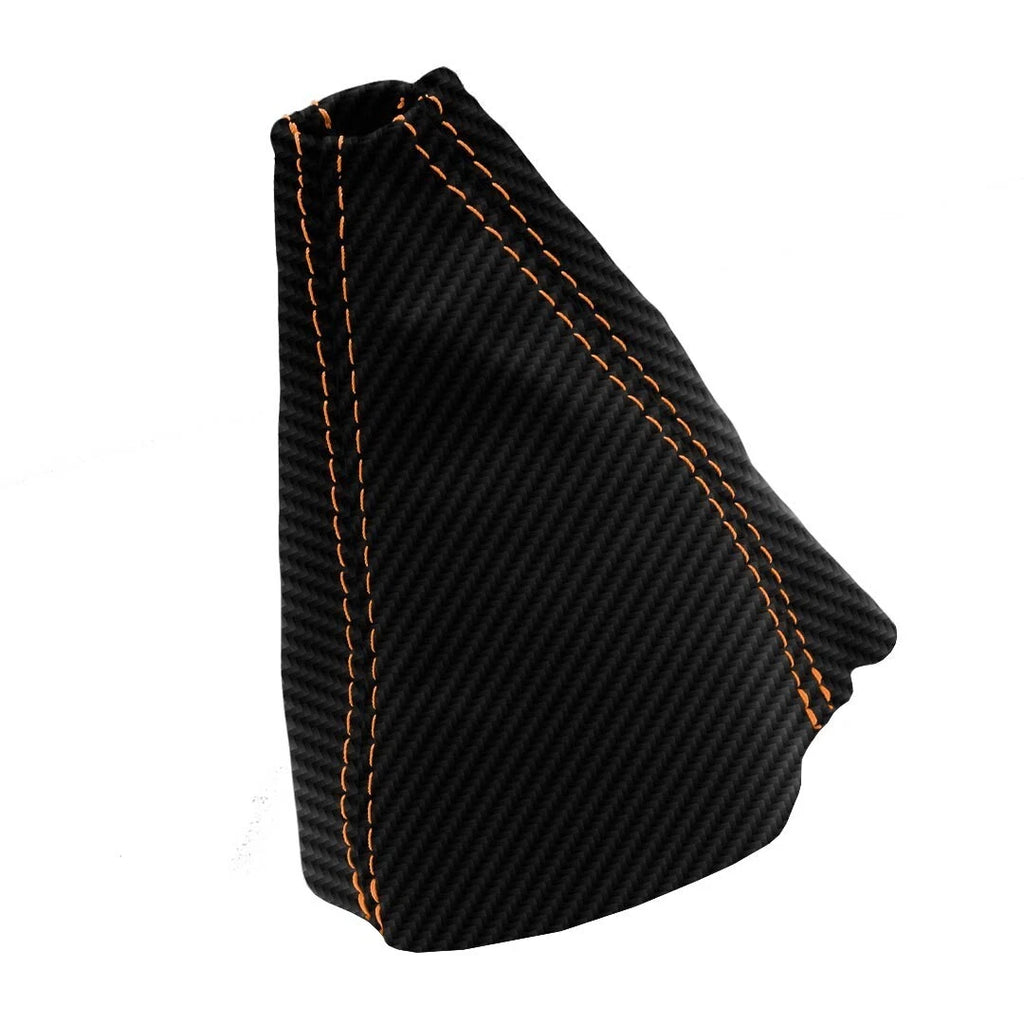 Manual Shift Boot Cover for Pontiac GTO (2004–2006) - PVC Carbon, Orange Stitch
