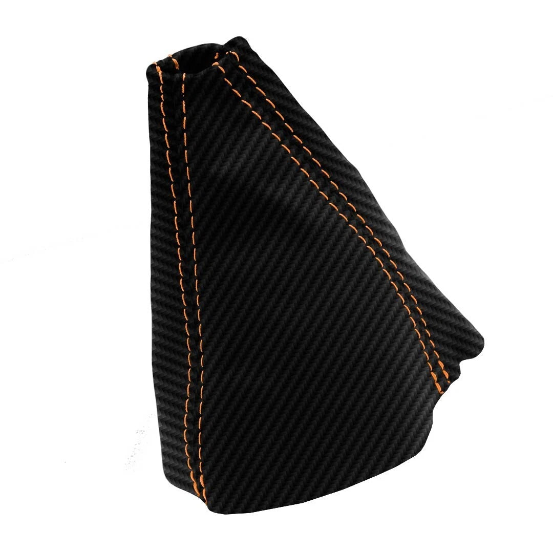 Manual Shift Boot Cover for Pontiac GTO (2004–2006) - PVC Carbon, Orange Stitch