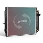 Aluminum Core 2-Row Cooling Radiator for Freightliner MB Line MT45 MT55 (2003–2010)