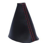 Automatic Shift Boot for Kia Forte (2010–2013) Red Stitch Leather Synthetic
