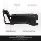 Left Rear Bumper End Cap for Ford F-250 SD (2023–2025) w/ Parking Sensor Hole
