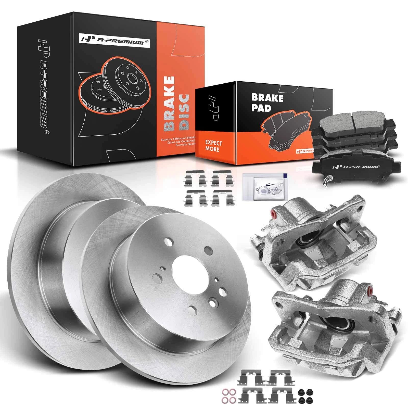 Rear Brake Rotor, Pad & Caliper for Toyota Sienna (2004–2010)