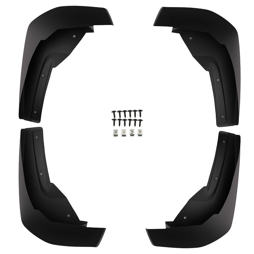 Set of 4 Black Mud Flaps for Honda Ridgeline (2017–2024)