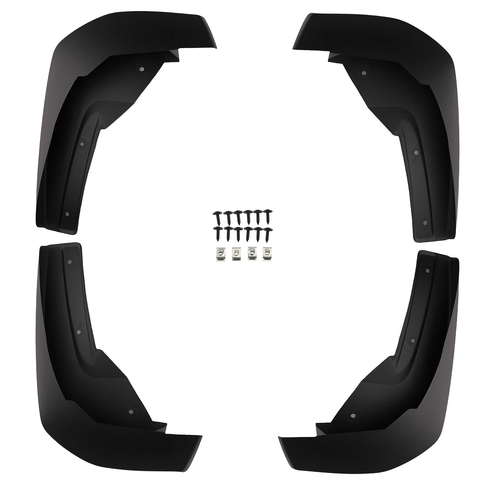 Set of 4 Black Mud Flaps for Honda Ridgeline (2017–2024)