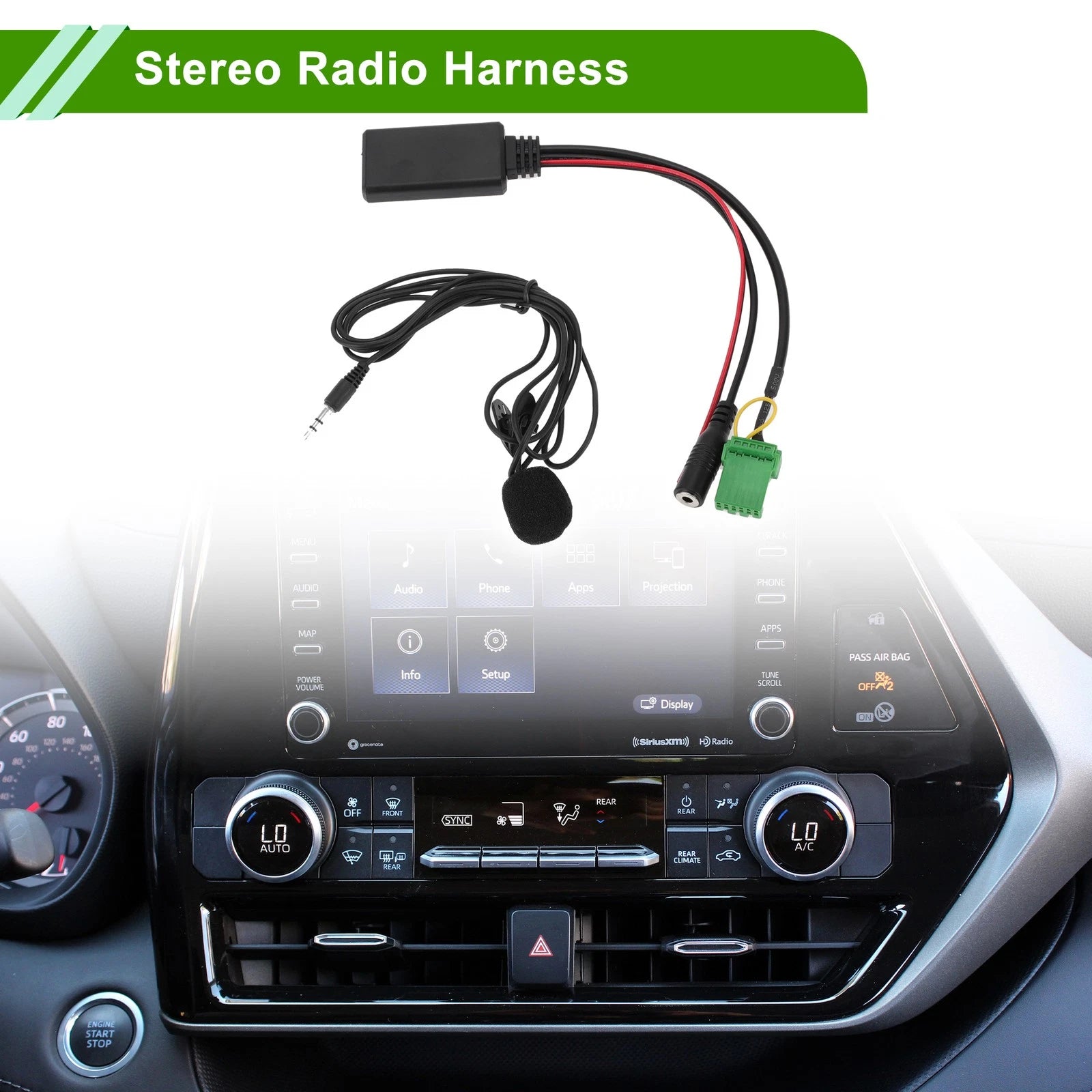 Stereo Radio Harness for Acura RDX TSX MDX CSX (2007–2016) with Microphone
