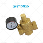 Brass Water Pressure Reducing Valve with Gauge for DN15 20 25 (2002–2019)