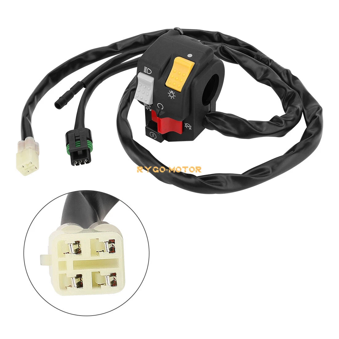 Handlebar Start Kill Headlight Switch for Honda Sportrax TRX250EX (2001–2005)