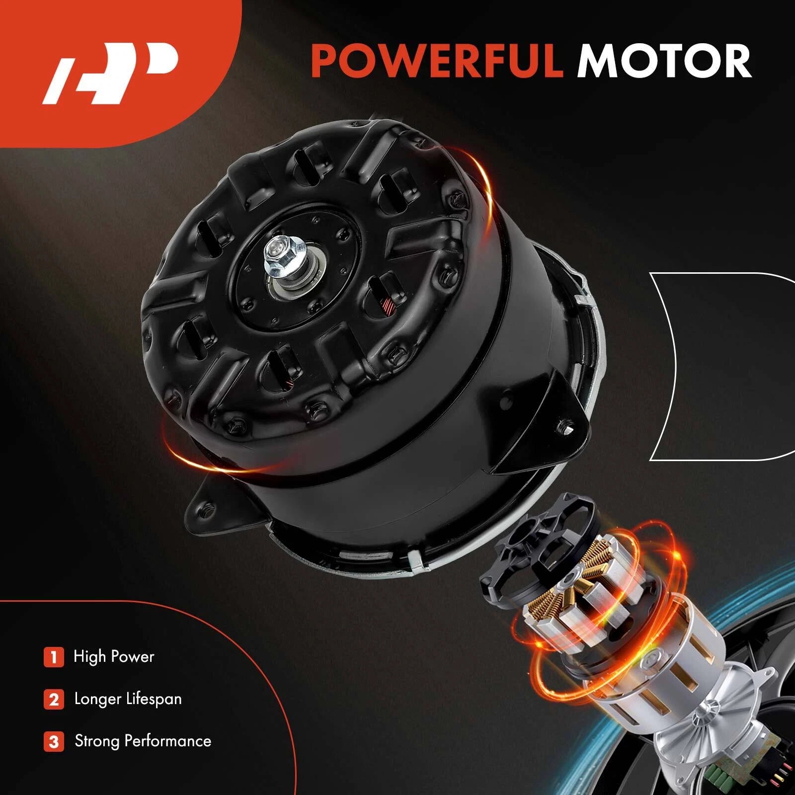 Left/Right Radiator Fan Cooling Motor for Toyota Highlander Lexus (2008–2013)