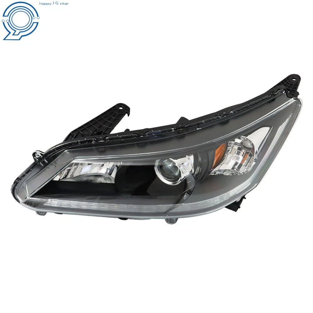 Left Headlight for Honda Accord (2013–2015) Black